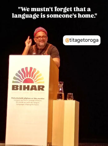 Toroga als spreker bij BIHAR