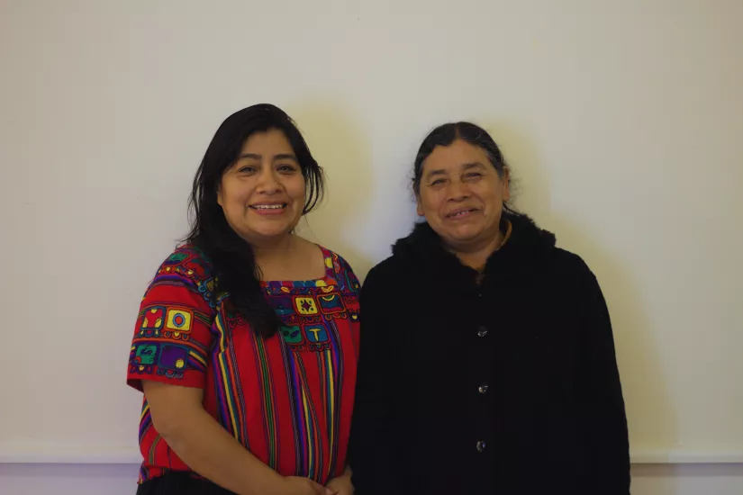 Mensenrechtenverdedigers Norma en Carmelita uit Guatemala