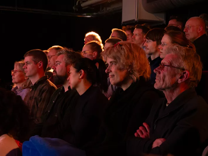 Publiek bij de Pecha Kucha Night